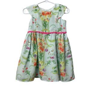 Ted Baker Floral Toddler Cap Sleeve Dress Size 18-24 Months